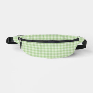 Green Checkerboard Pattern Bum Bags