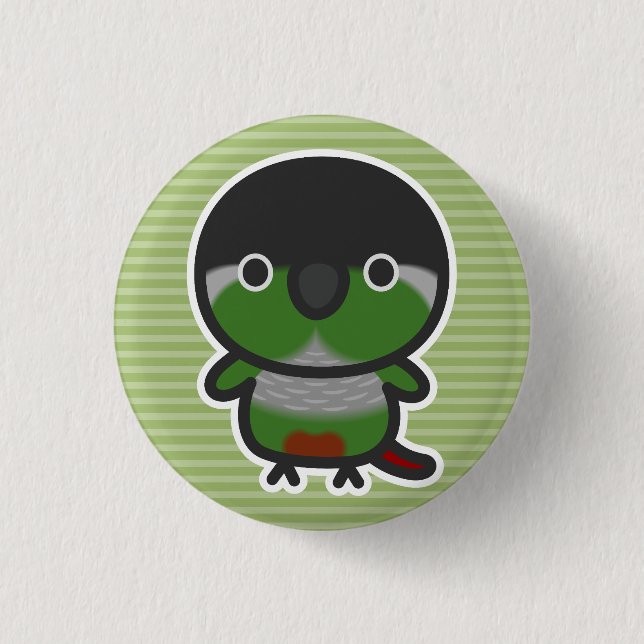 Green-cheeked parakeet / Normal 3 Cm Round Badge (Front)