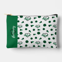 Green Cheer Hearts, Pom Poms, Megaphone Pattern