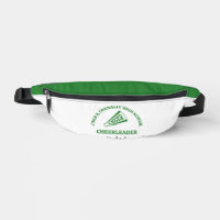 Green Cheerleader Personalised High School