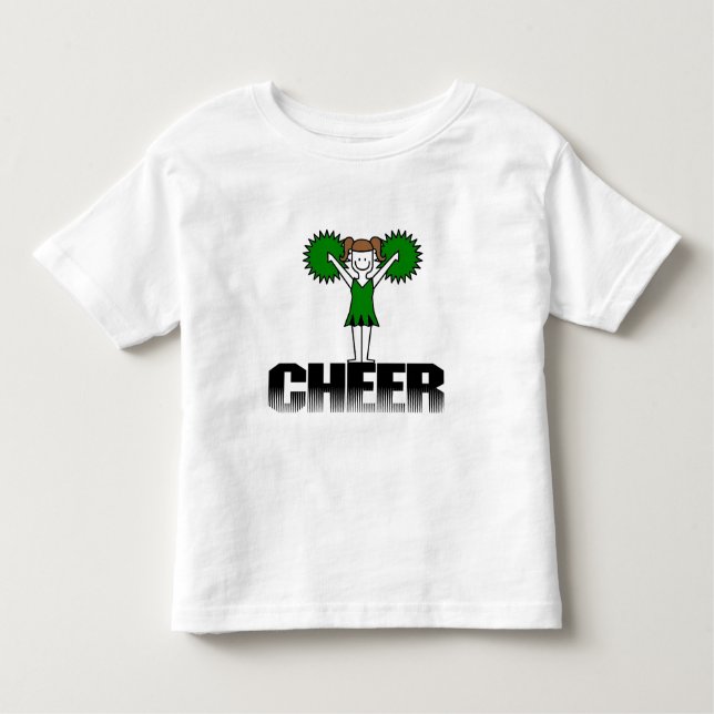 Green Cheerleading T-shirts and Gifts (Front)