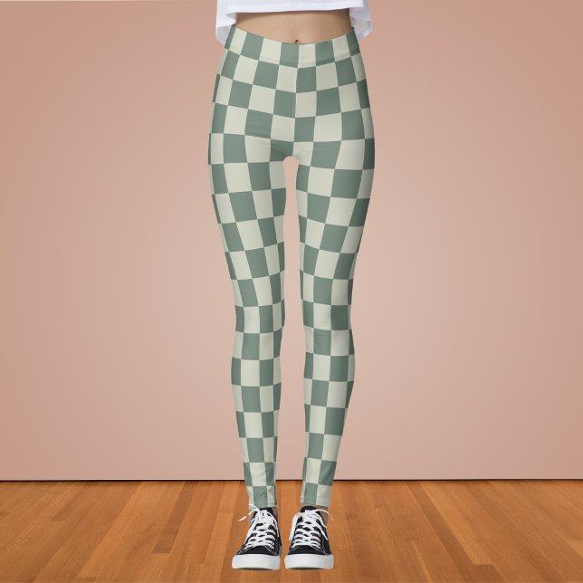 Green Chequerboard Leggings (Creator Uploaded)