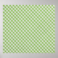 Green chequered fabric: closeup texture.
