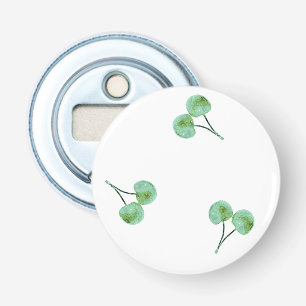 Green Cherry Pattern Bottle Opener