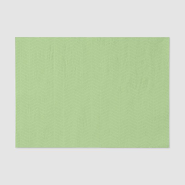 Green Chevron Tissue Paper (Front)