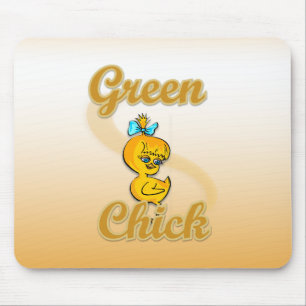 Green Chick Mouse Pad