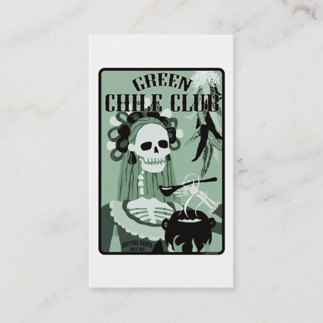 green chile club business card (Front)