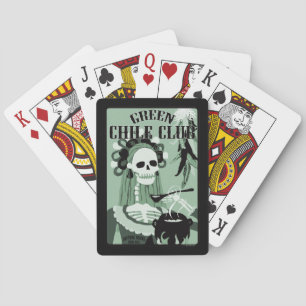 green chile club playing cards