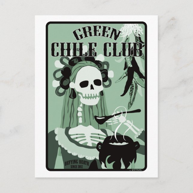 green chile club postcard (Front)