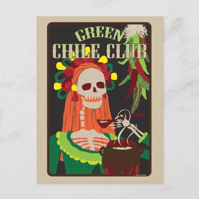 green chile club postcard (Front)