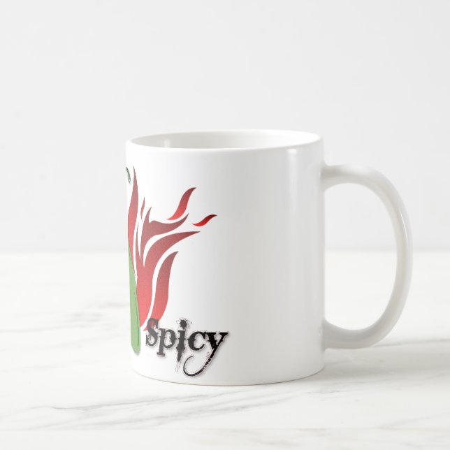 Green Chilli Pepper Design Coffee Mug (Right)