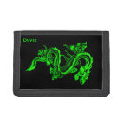 Green Chinese Dragon Custom Wallet