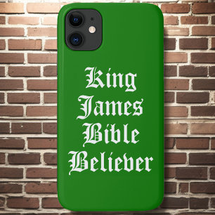  Green Christian Faith King James Bible Believer Case-Mate iPhone Case