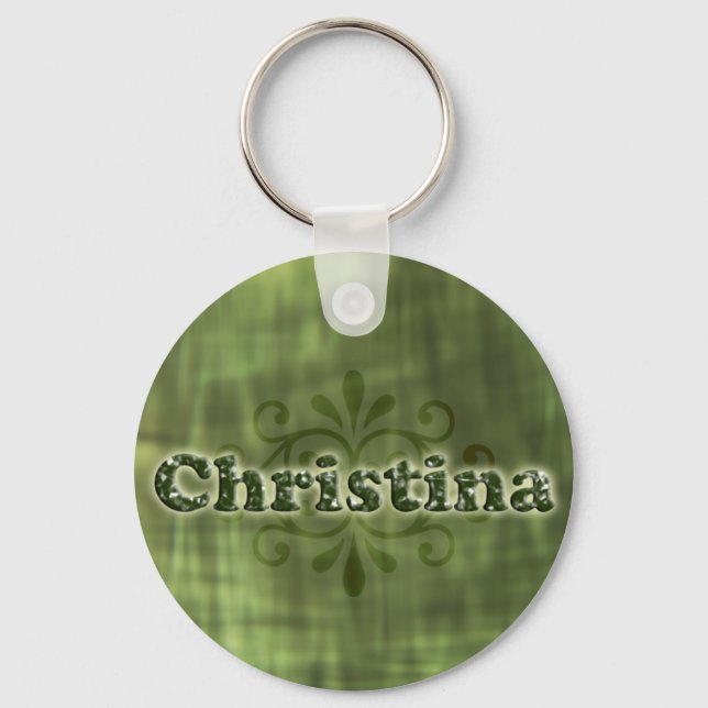 Green Christina Key Ring (Front)