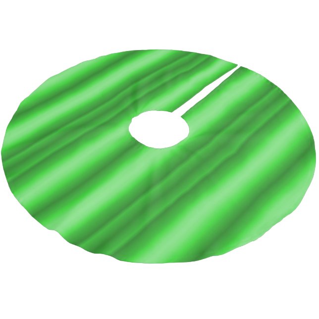 Green Christmas Brushed Polyester Tree Skirt (Angled)