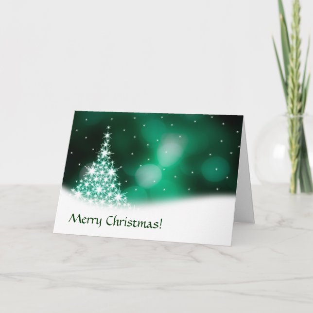 Green Christmas card (Front)