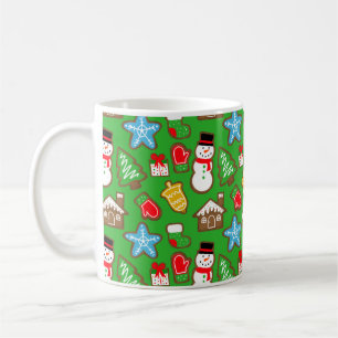 Green Christmas Cookie Mug