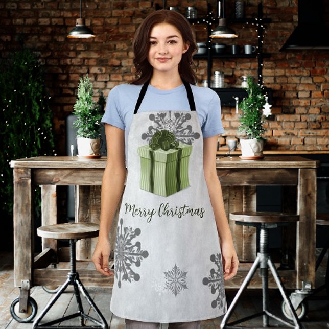 Green Christmas Gift Holiday Apron (Green Christmas Gift Holiday Apron)