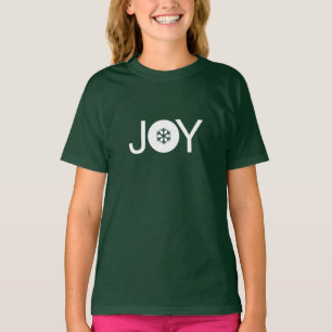 Green Christmas Joy Kids T-Shirt