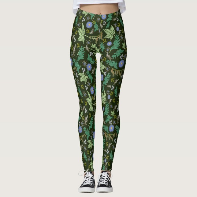 Green Christmas Leggings (Front)
