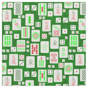 green christmas mahjong chinese tiles game asian fabric