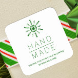 Green Christmas Modern Snowflake for Business Square Sticker<br><div class="desc">Immerse yourself in the magic of the holiday season with our exceptional 'Green Christmas Modern Snowflake for Business Square Sticker.' This square sticker for businesses captures the essence of Christmas with its modern and elegant design. The detailed green snowflake evokes the wintry wonder, adding a perfect festive touch for your...</div>