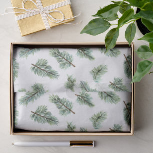 Green Christmas Pine Tree Tissue Paper