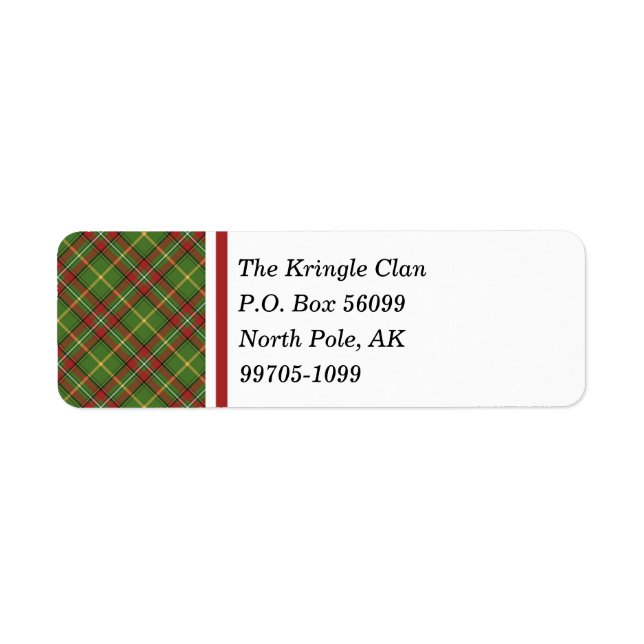 Green Christmas Plaid (Front)