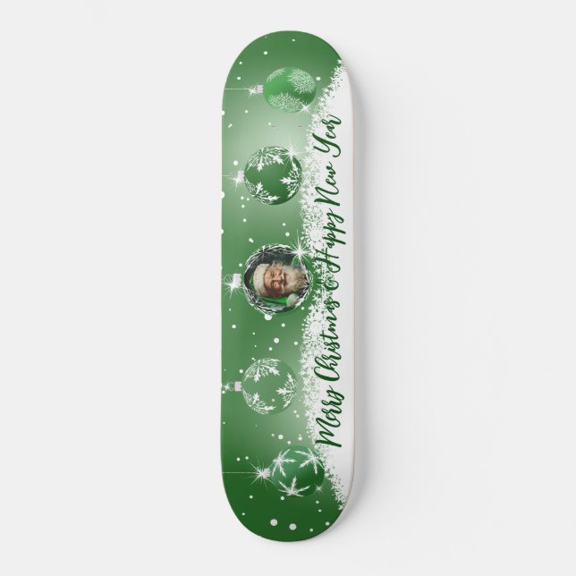 Green Christmas Skateboard (Front)