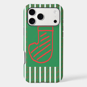 Green Christmas Stocking on Green