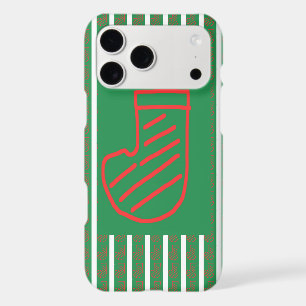 Green Christmas Stocking on Green