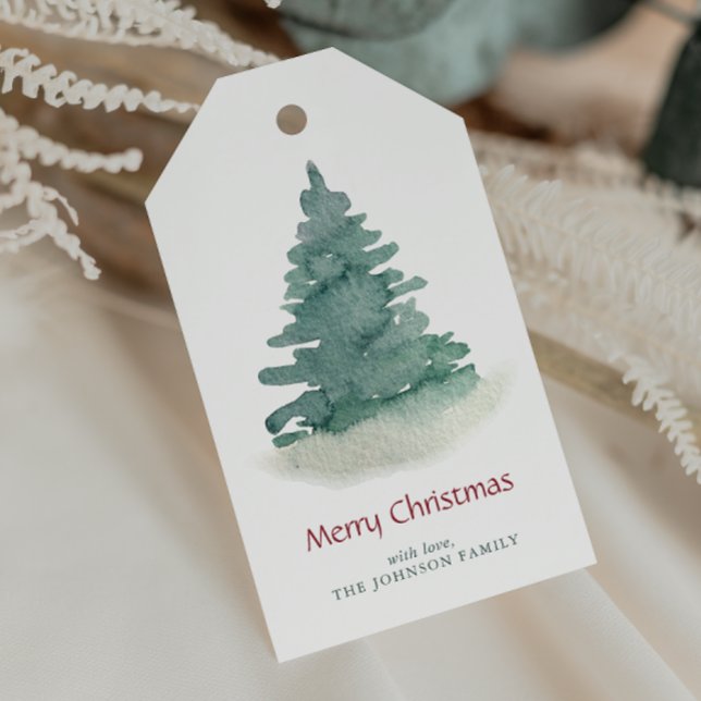 Green Christmas Tree Gift Tags (Creator Uploaded)