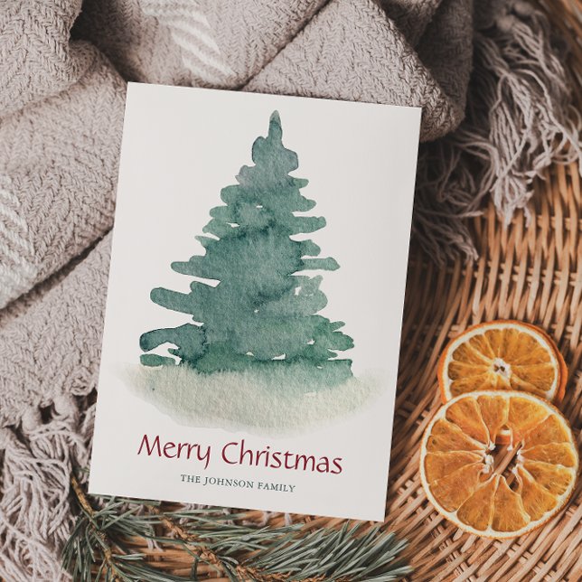 Green Christmas Tree Holiday Card (Creator Uploaded)