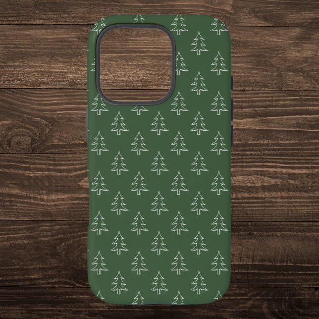 Green Christmas Tree Pattern Case-Mate iPhone Case (Creator Uploaded)