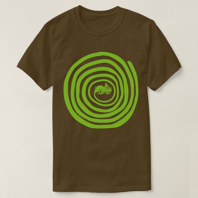Green circle chameleon T-Shirt (Design Front)