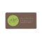 Green Circle -Monogram Address labels