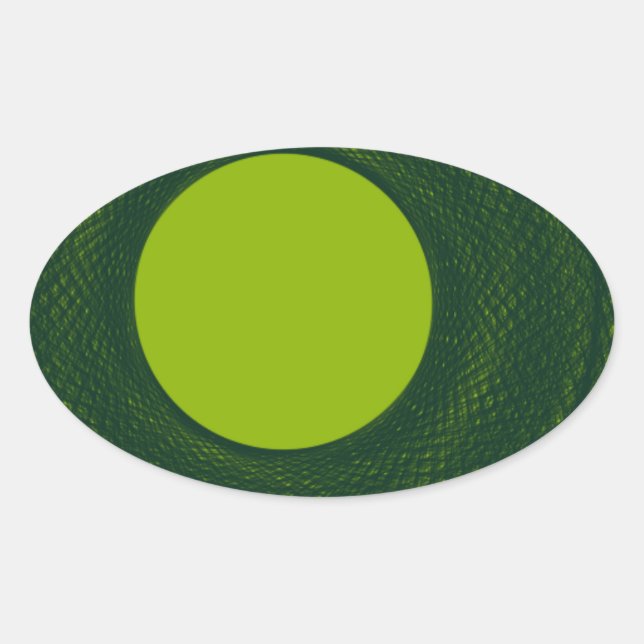 green circle oval sticker (Front)