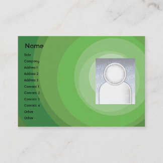 Green Circle Shades - Chubby Business Card