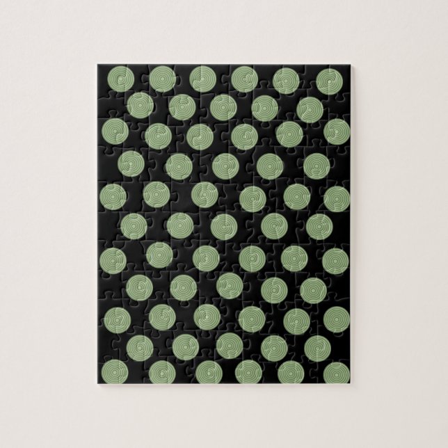 Green Circles  Jigsaw Puzzle (Vertical)