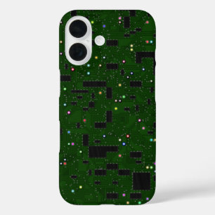 Green Circuit Board iPhone 16 Case