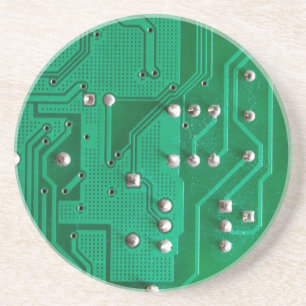 Green Circuit Board Coaster