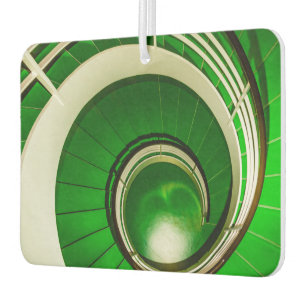 Green Circular Stairway Car Air Freshener