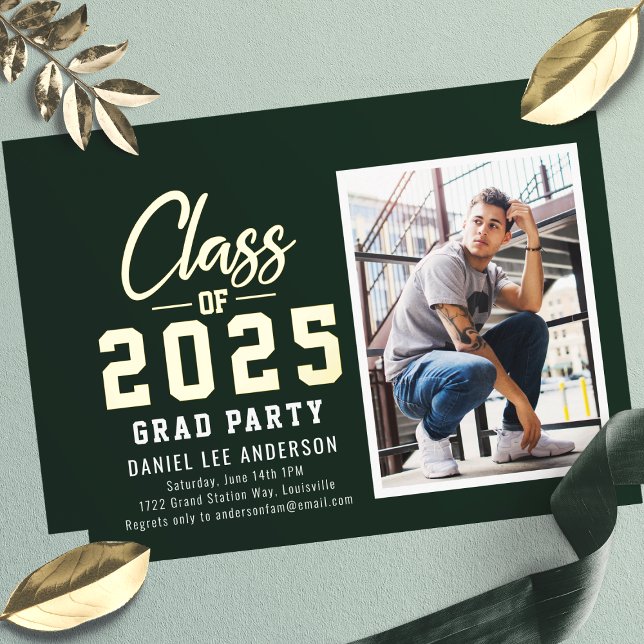 Green Class of 2025 Photo Graduation Party (Creator Uploaded)