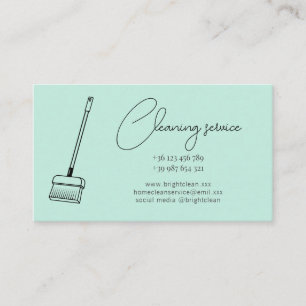 Green Cleaning Service Business Card