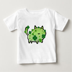 Green Clover Cat Infant T-shirt