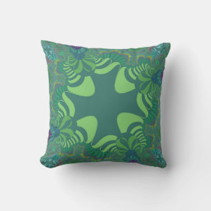Green Clover Cross Cushion