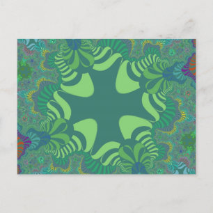 Green Clover Cross Postcard
