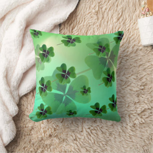 Green clover cushion