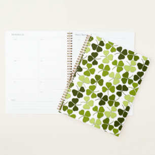 Green Clover in a Variety of Shades Planner