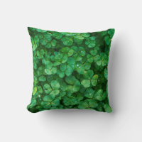 Green Clover Leaves with Water Drops
